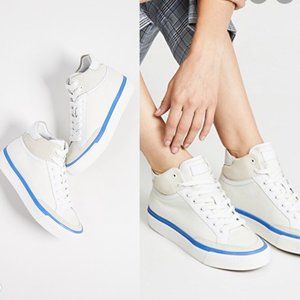 Rag & Bone Army Sneaker High Top Comfort Lace Up Suede Sz 40/10.